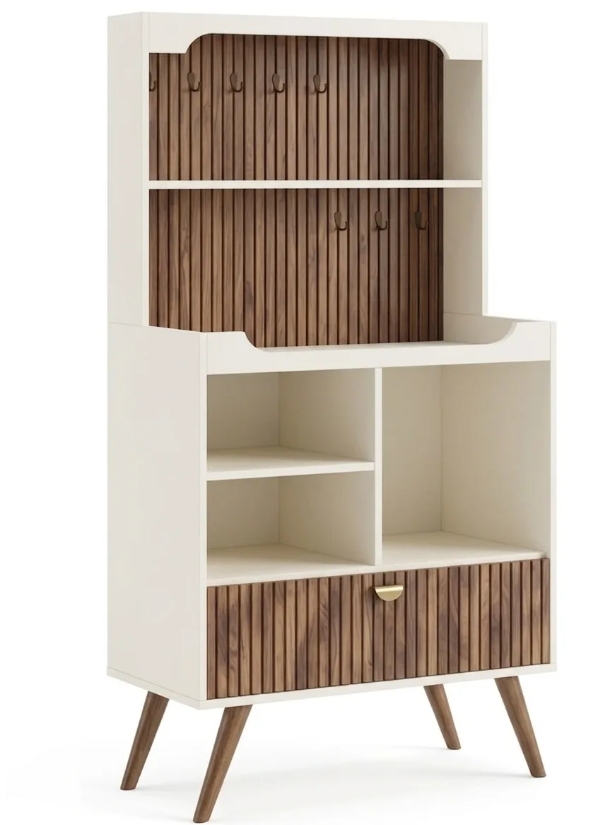 The BrewArc Minimalist Floating Coffee Station & Ledge Set