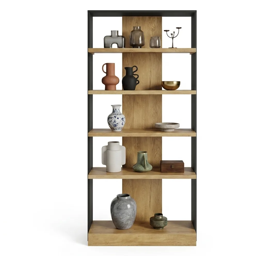 The Arcadian Silhouette Premium Open Arch Bookcase
