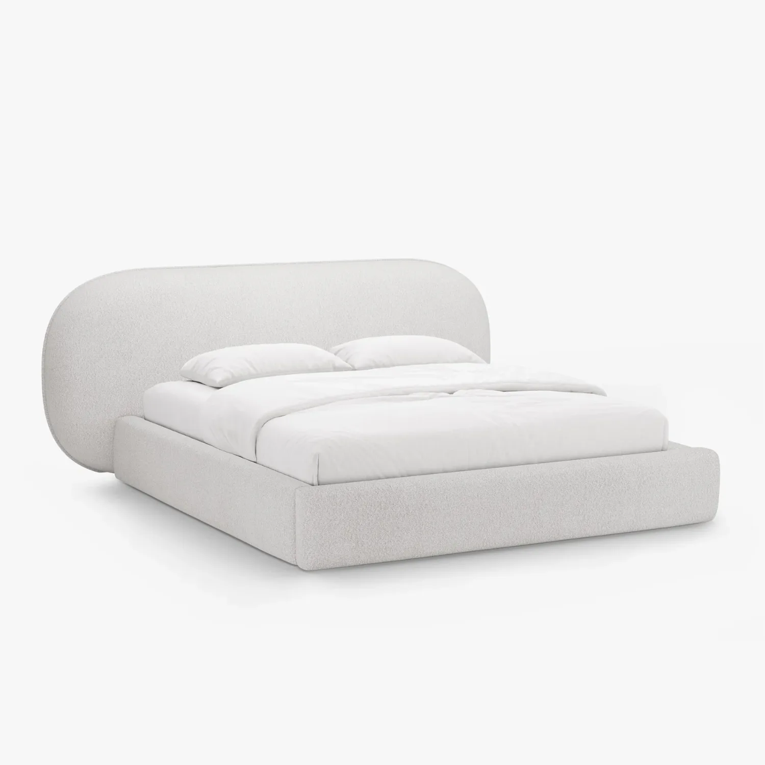 The Serene Curve Bed (Mattress Size 160 x 200 cm)