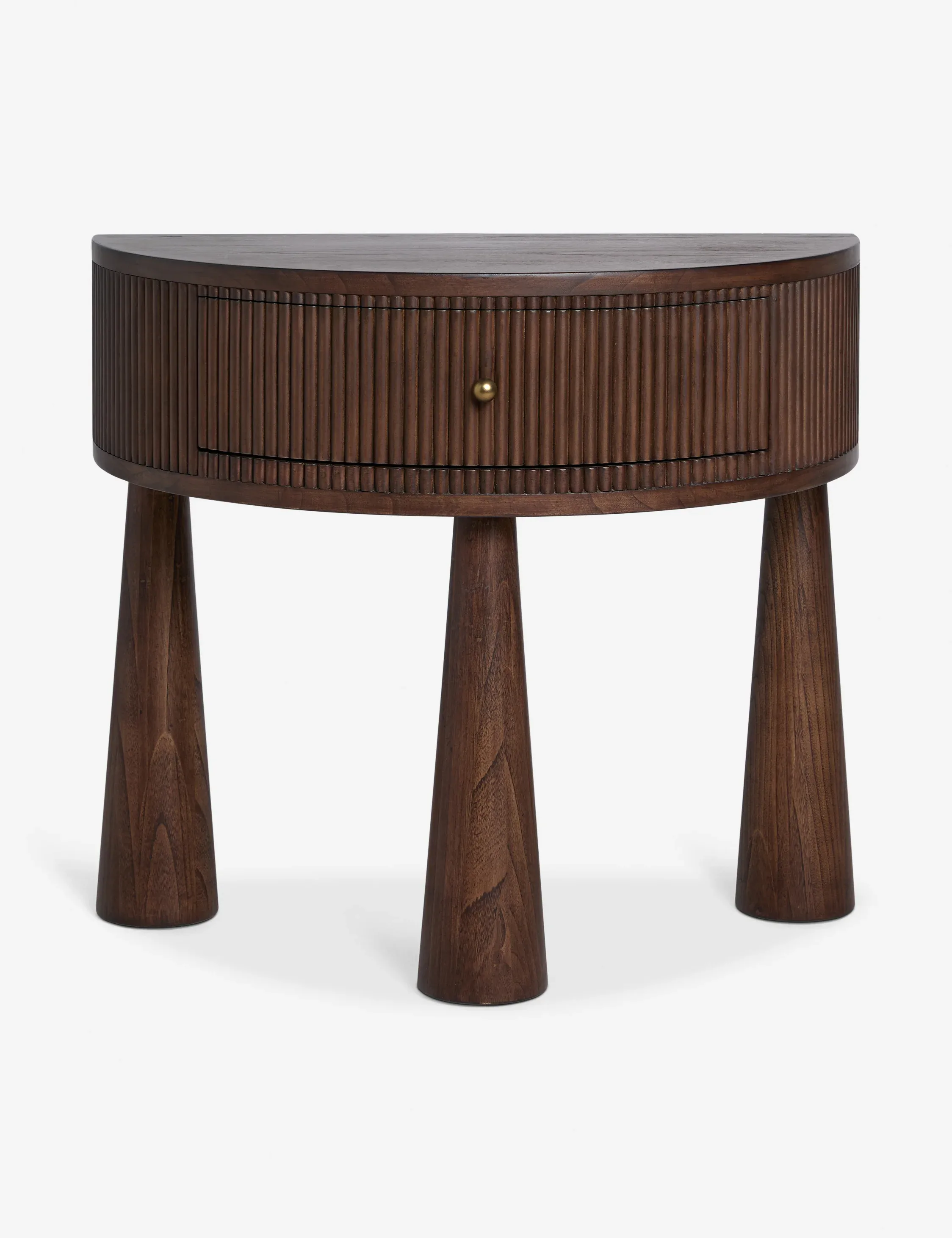 The Demi-Lune Fluted Nightstand ( Set of two )