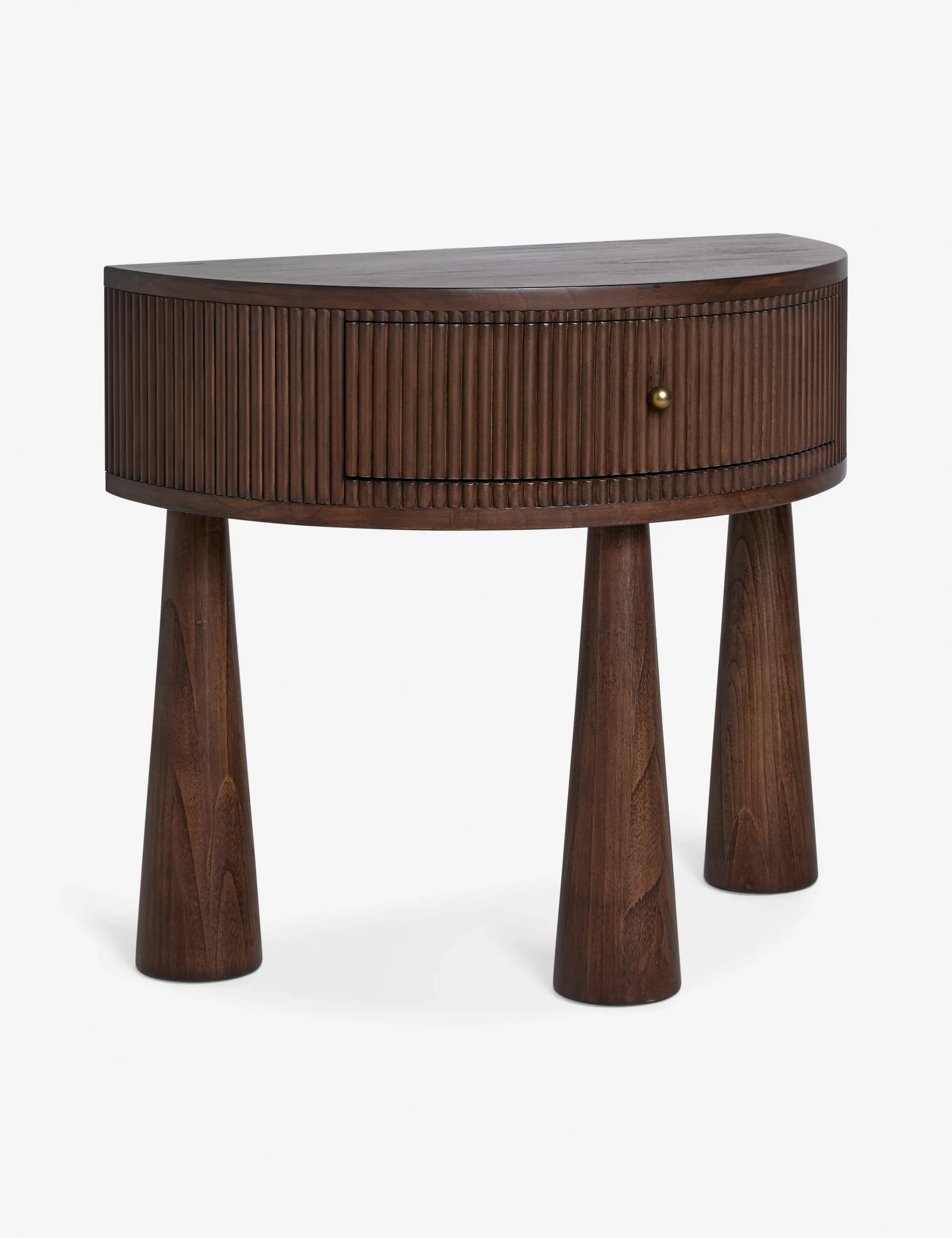 The Demi-Lune Fluted Nightstand ( Set of two )