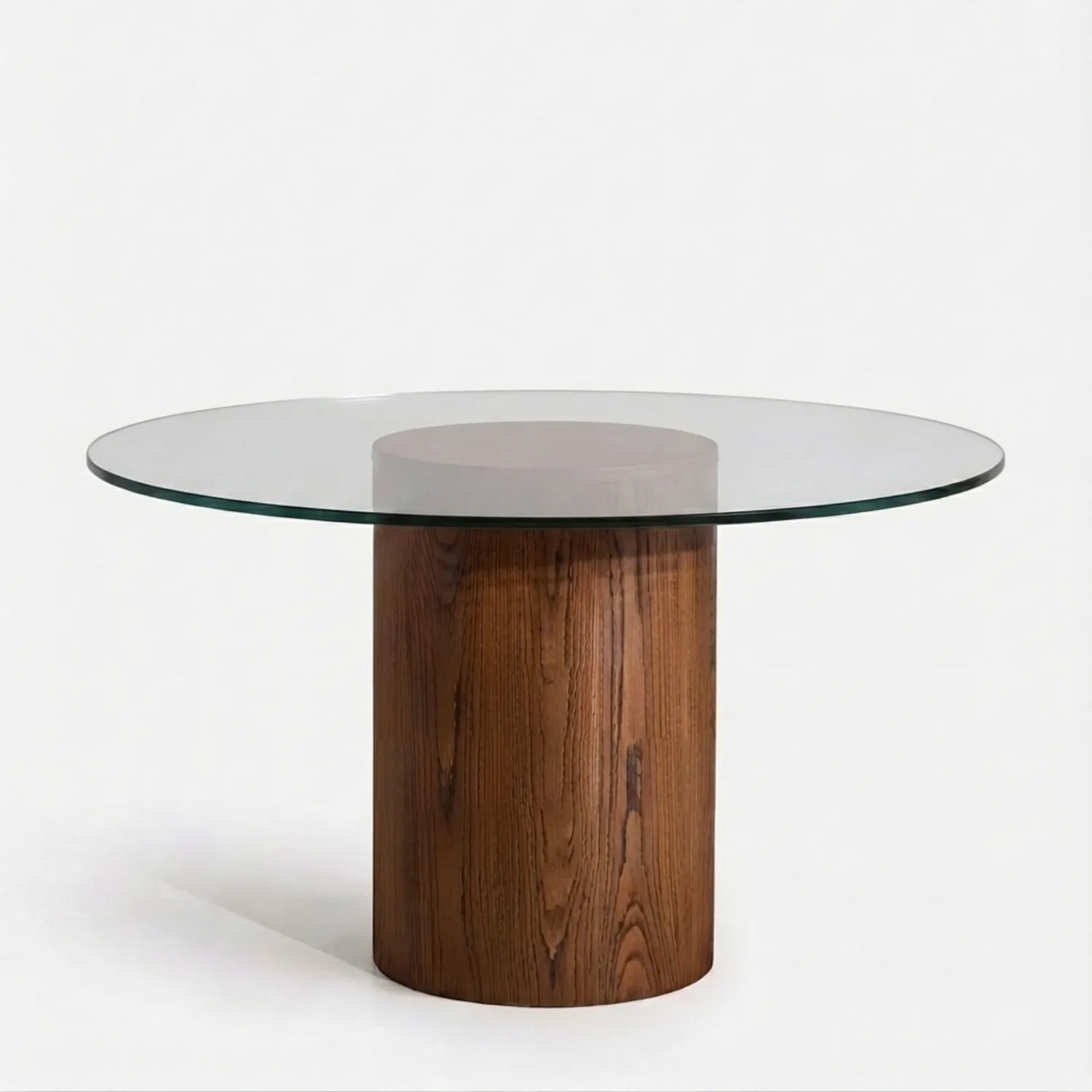 The Vesta Round Glass Dining Table 120 cm