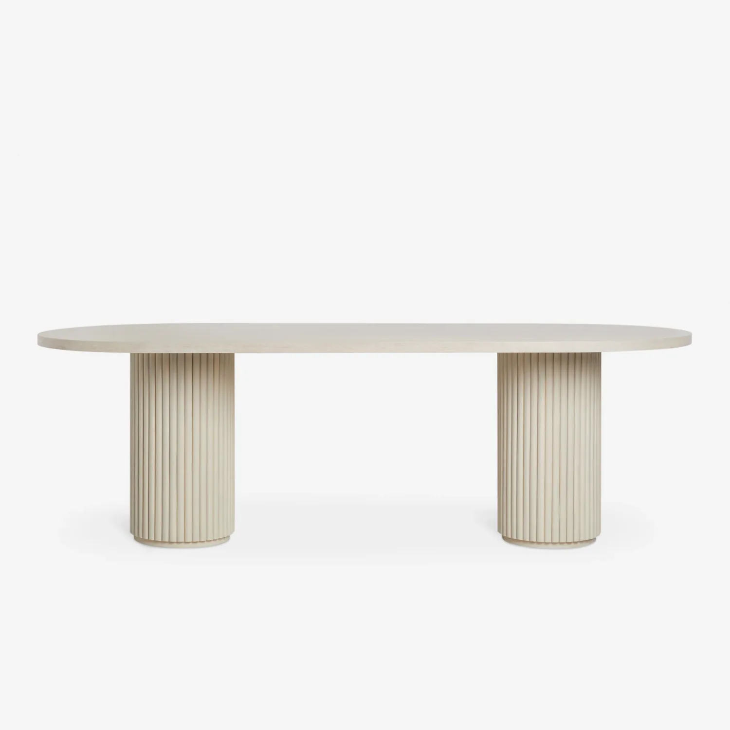 The Reeded 6 seat Oval Dining Table