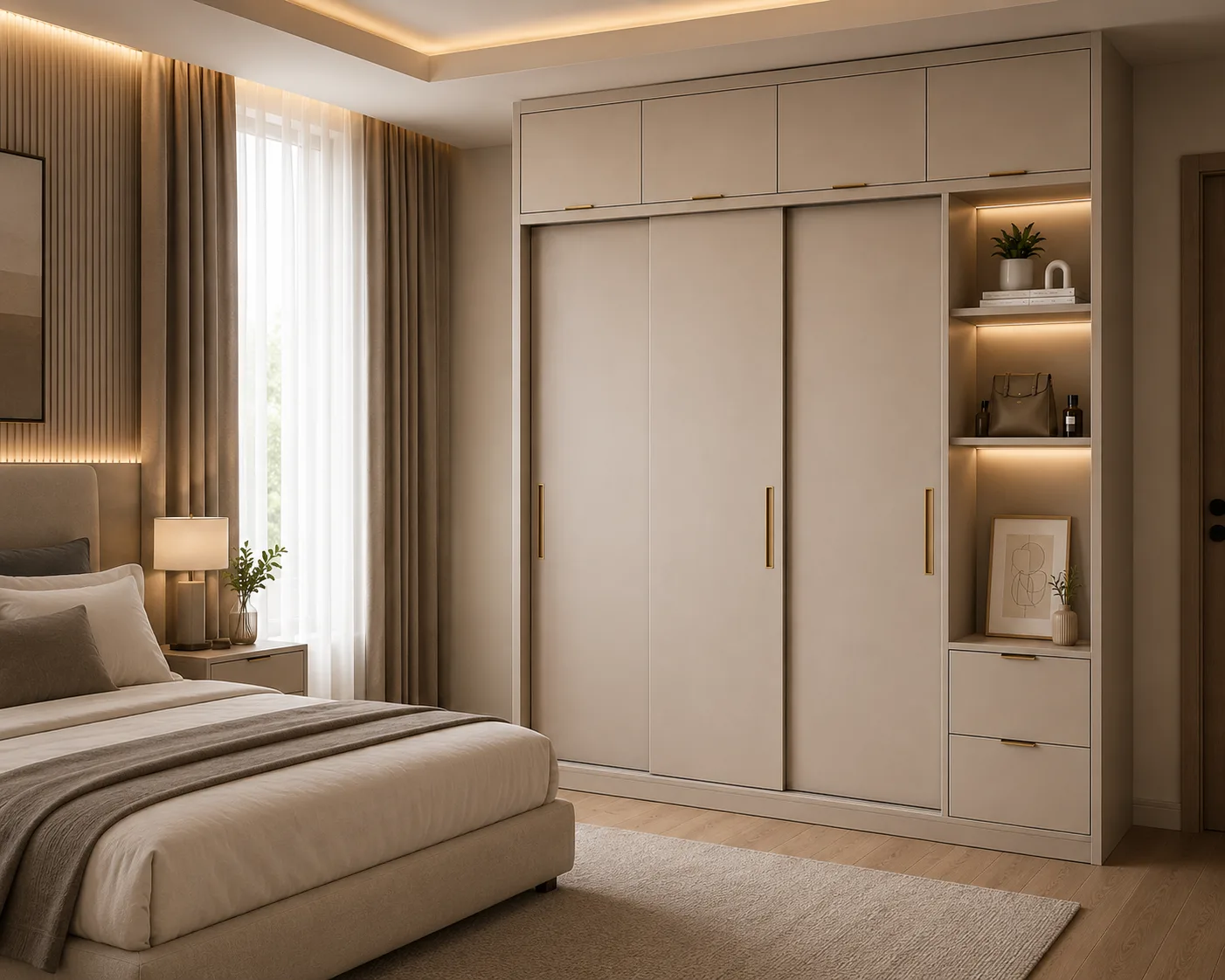 Nova Ceiling-Fit Sliding Wardrobe