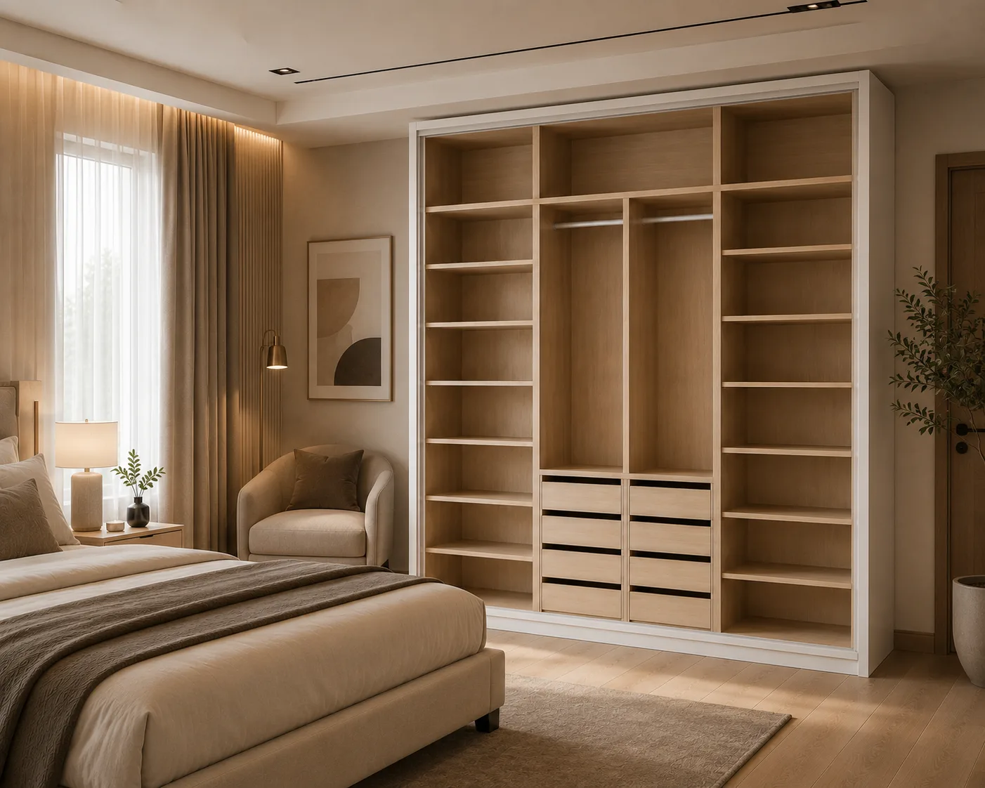 Aspen Ceiling-Fit Wardrobe ( No Doors )