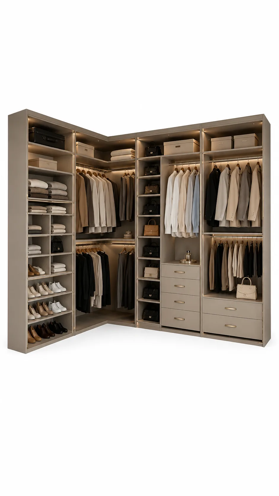 Prestige Corner Walk-In Wardrobe