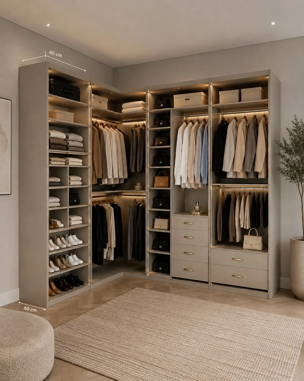 Prestige Corner Walk-In Wardrobe