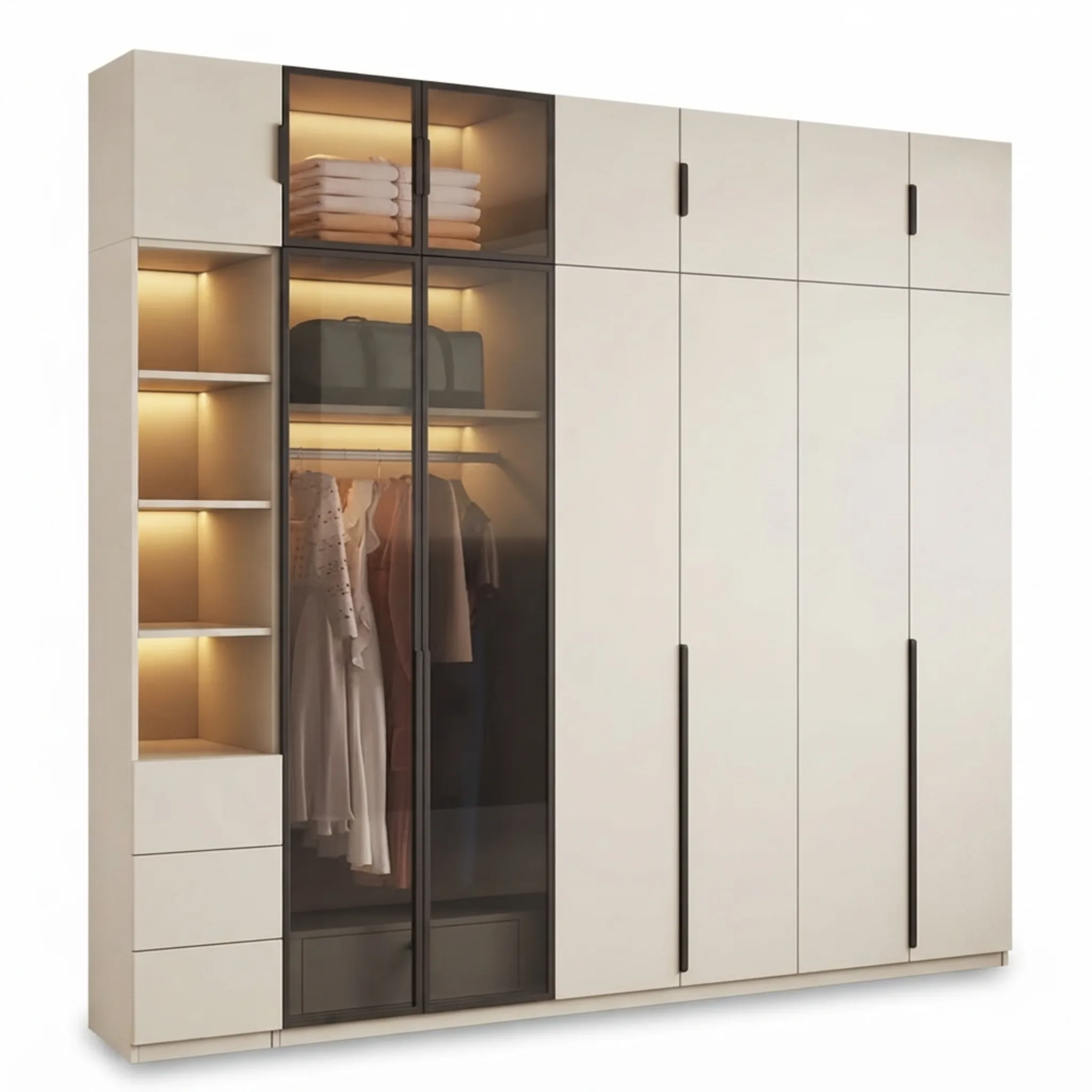Lumi Glass Wardrobe