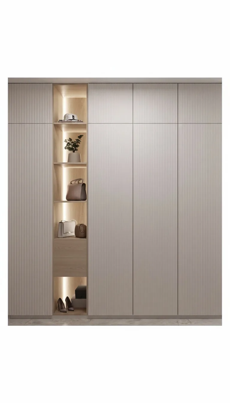 Siena Fluted Wardrobe