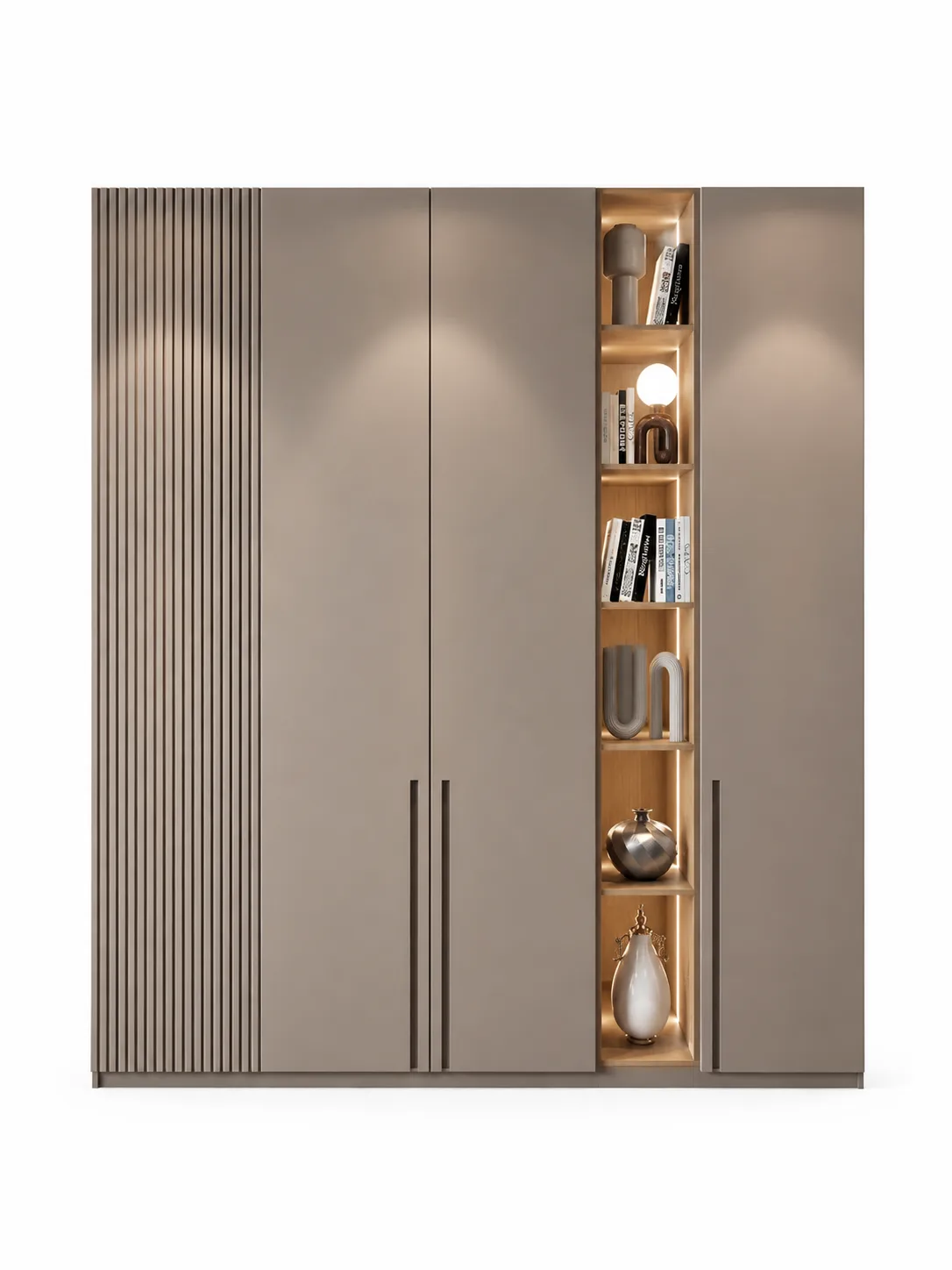 Luna Display Wardrobe | Premium Wardrobe with Illuminated Display Column