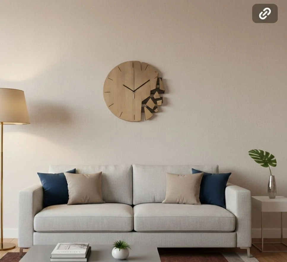 Shattered Eclipse Wall Clock