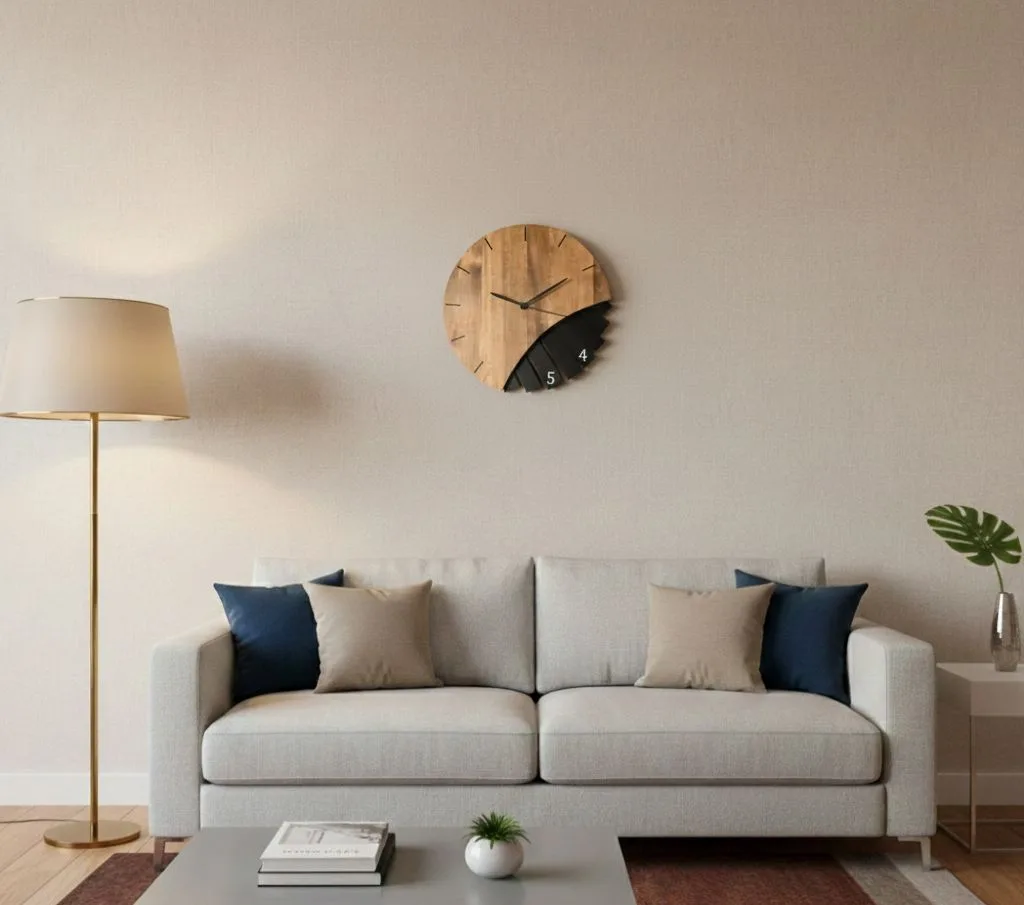 Radial Fan Wall Clock