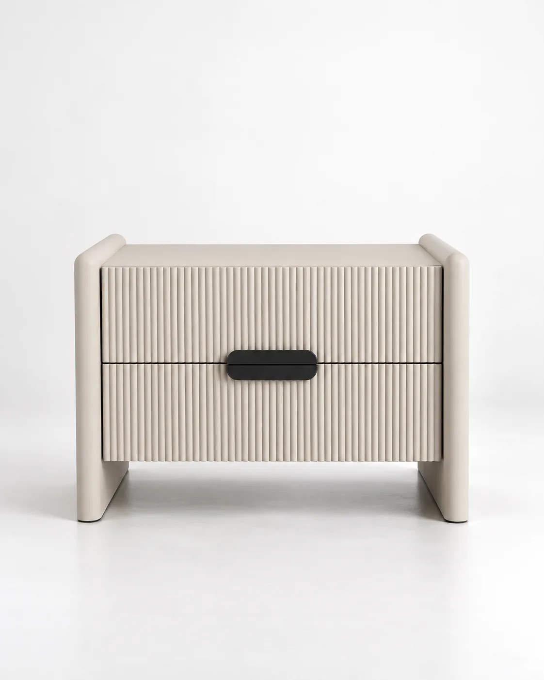 Mirevelle Ribbed Nightstand Set of Two