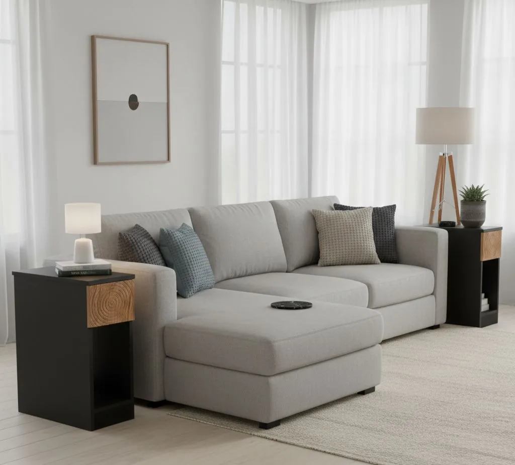 The Zen-Block Textured Side Table Set