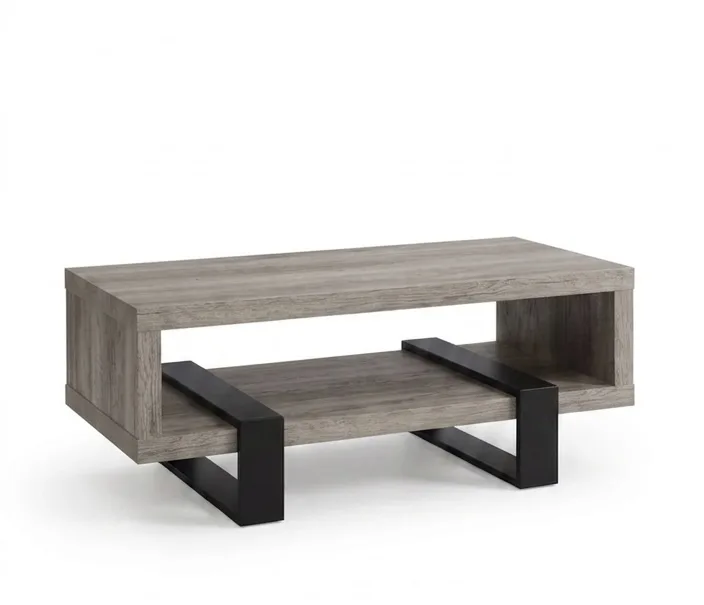 The Strata Dual-Tier Interlocking Coffee Table