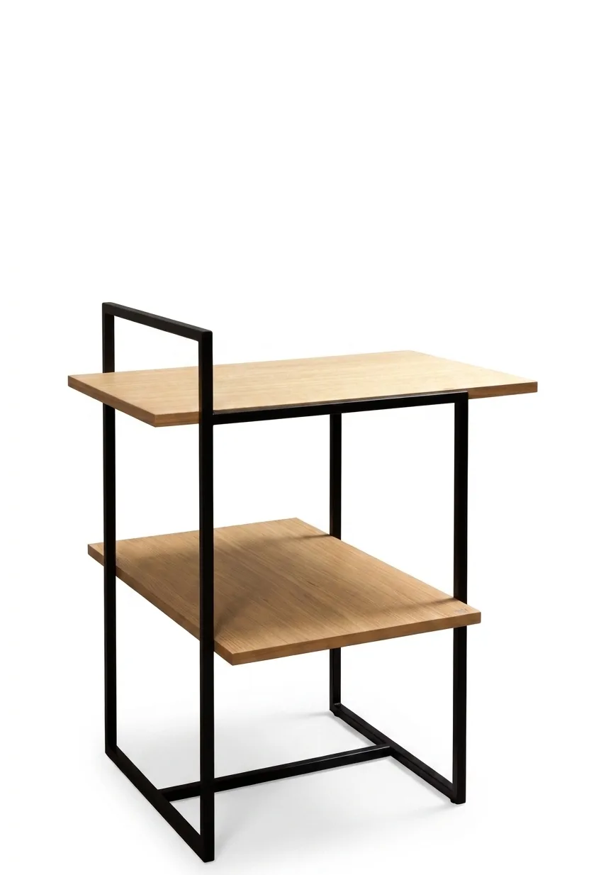 The Axis Asymmetric Two-Tier Side Table