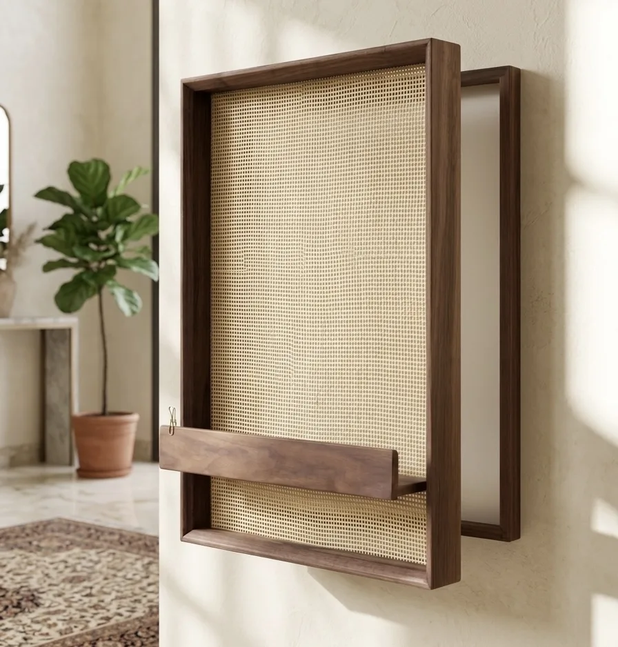 The Dual-Strata Architectural Electric Panel Cover With Integrated Shelf