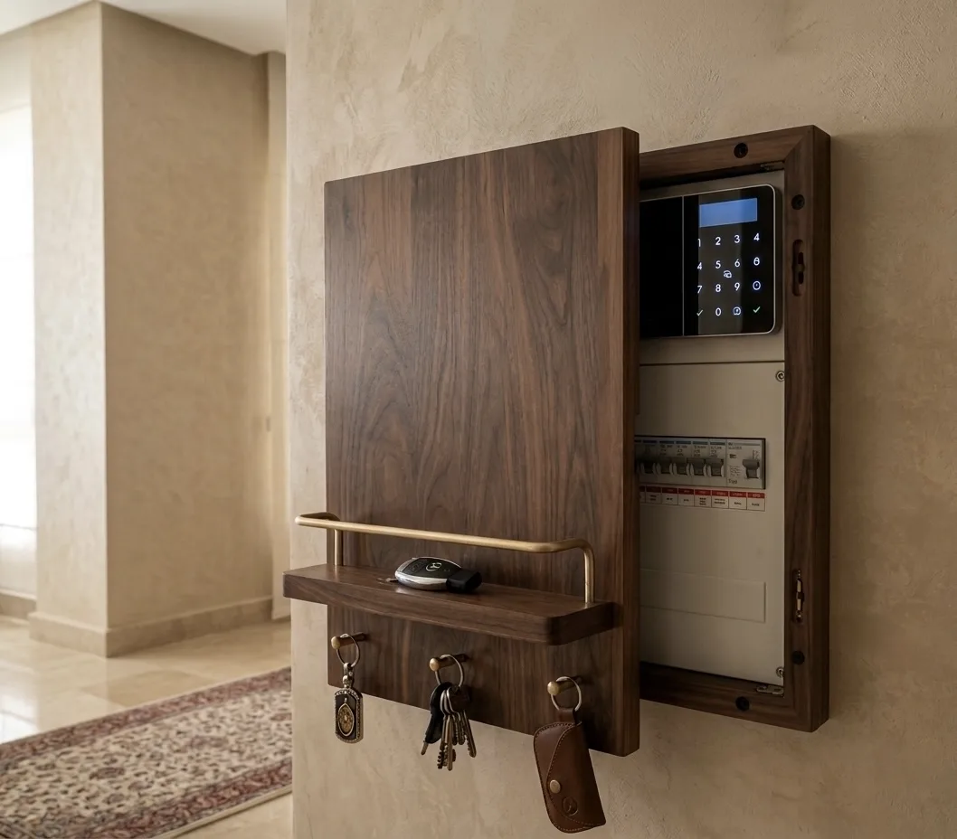 The Orbit Sliding Minimalist Electric Panel Cover Frame