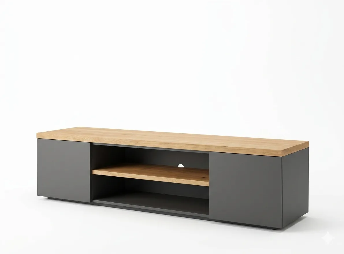 The Arcadian Architectural Floating TV Console & Media Set