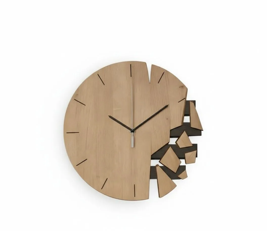 Shattered Fragment Wall Clock