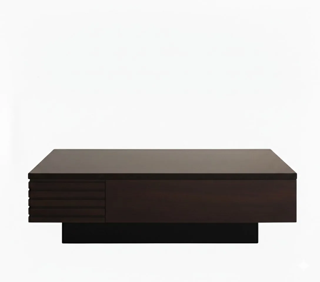 The Horizon Slatted Floating Plinth Coffee Table